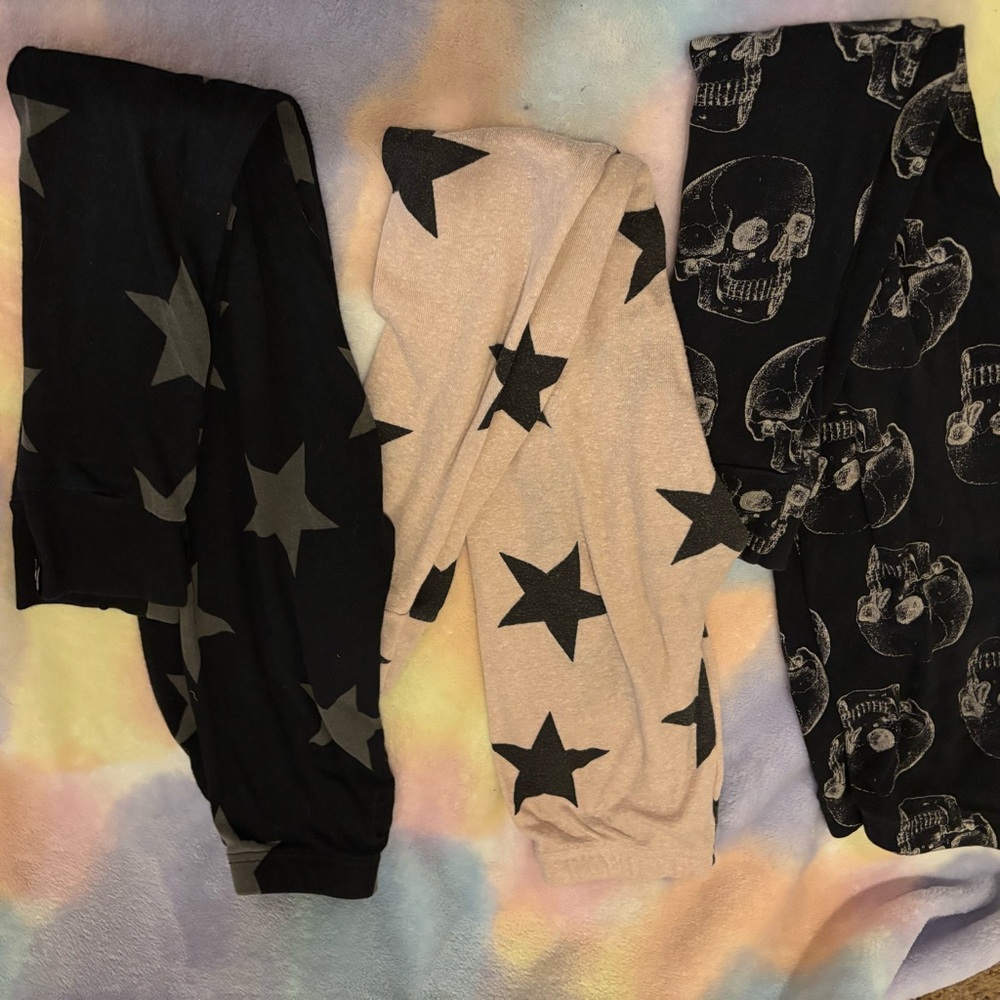 3 pair bundle on Nununu leggings, size 8/9
